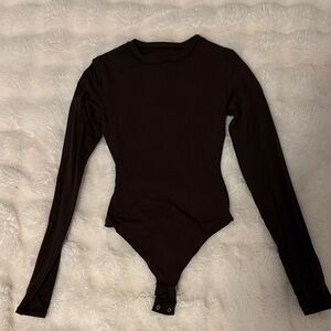SKIMS Chocolate Long Sleeve Bodysuit